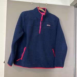 Vineyard Vines Sherpa Fleece Shep Shirt in Deep Bay